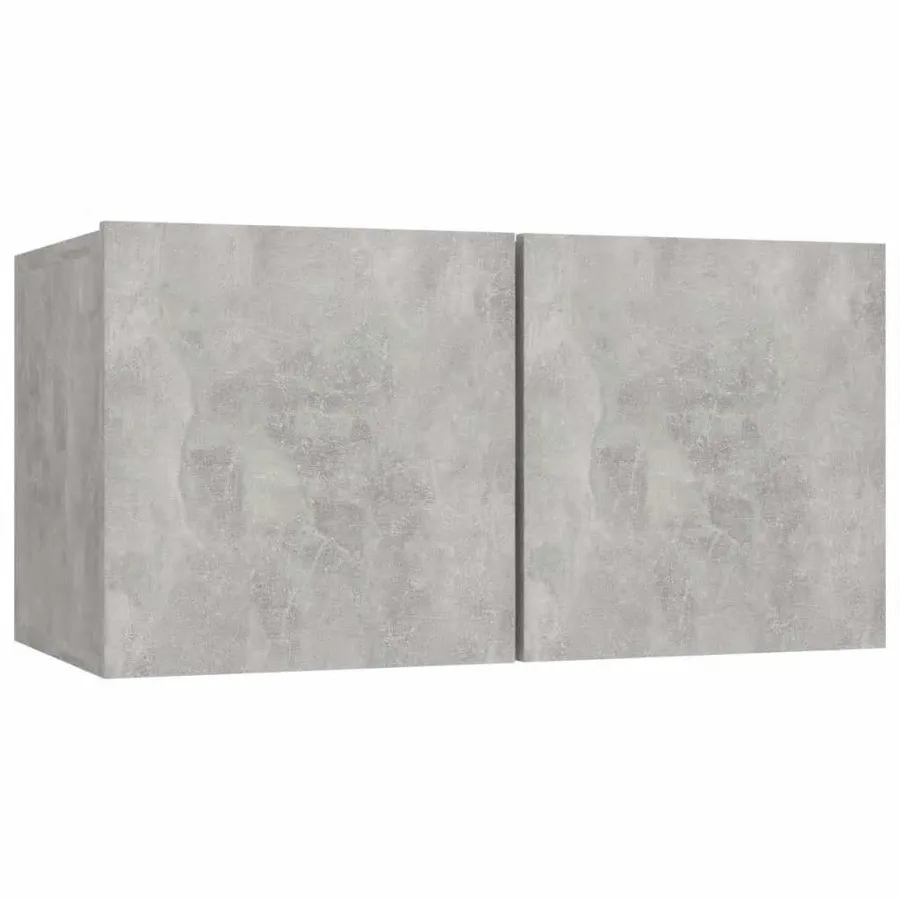 Ensemble de meubles TV 5 pcs Gris béton Bois d'ingénierie - 5