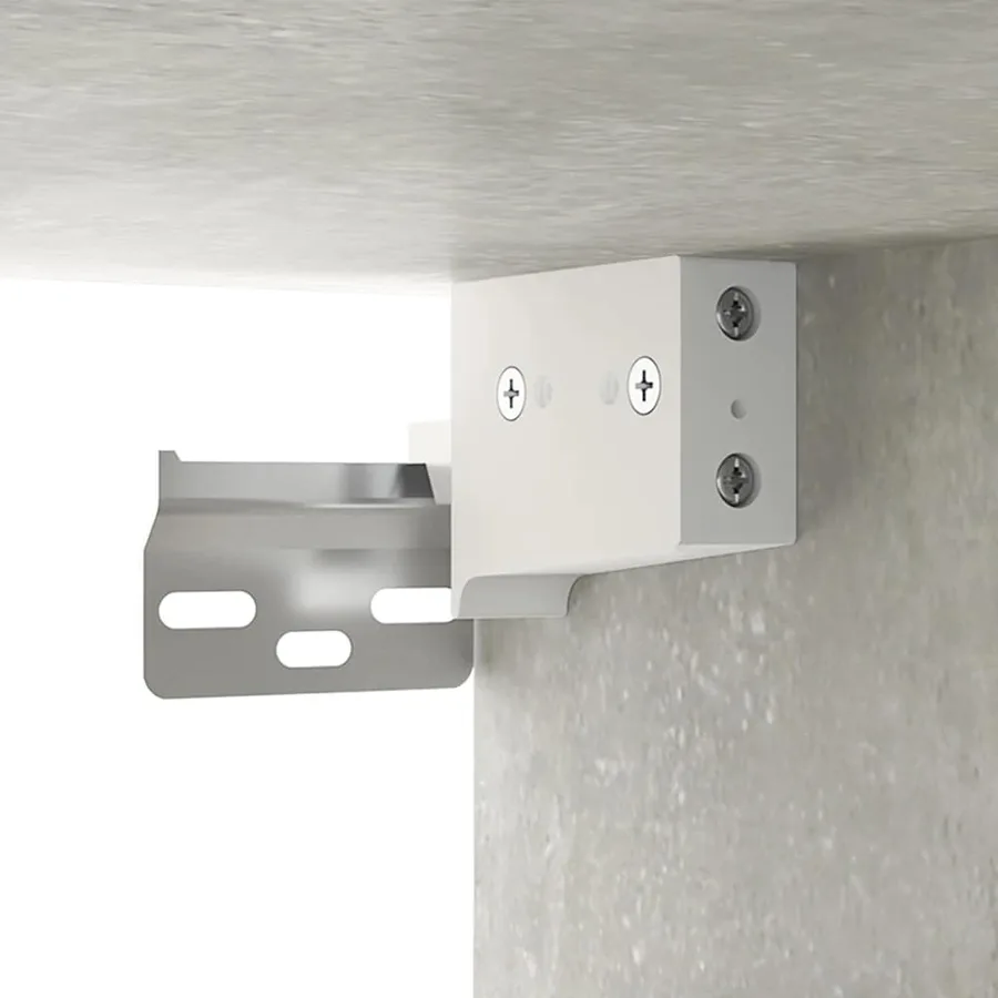 Ensemble de meubles TV 5 pcs Gris béton Bois d'ingénierie - 9