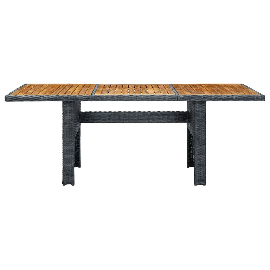 Ensemble à manger d'extérieur 9 pcs et coussins résine tressée - 10