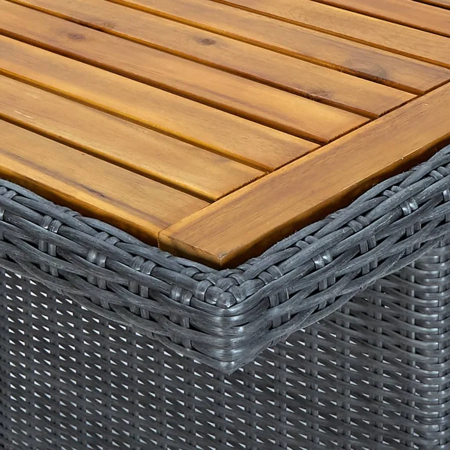 Ensemble à manger d'extérieur 9 pcs et coussins résine tressée - 13