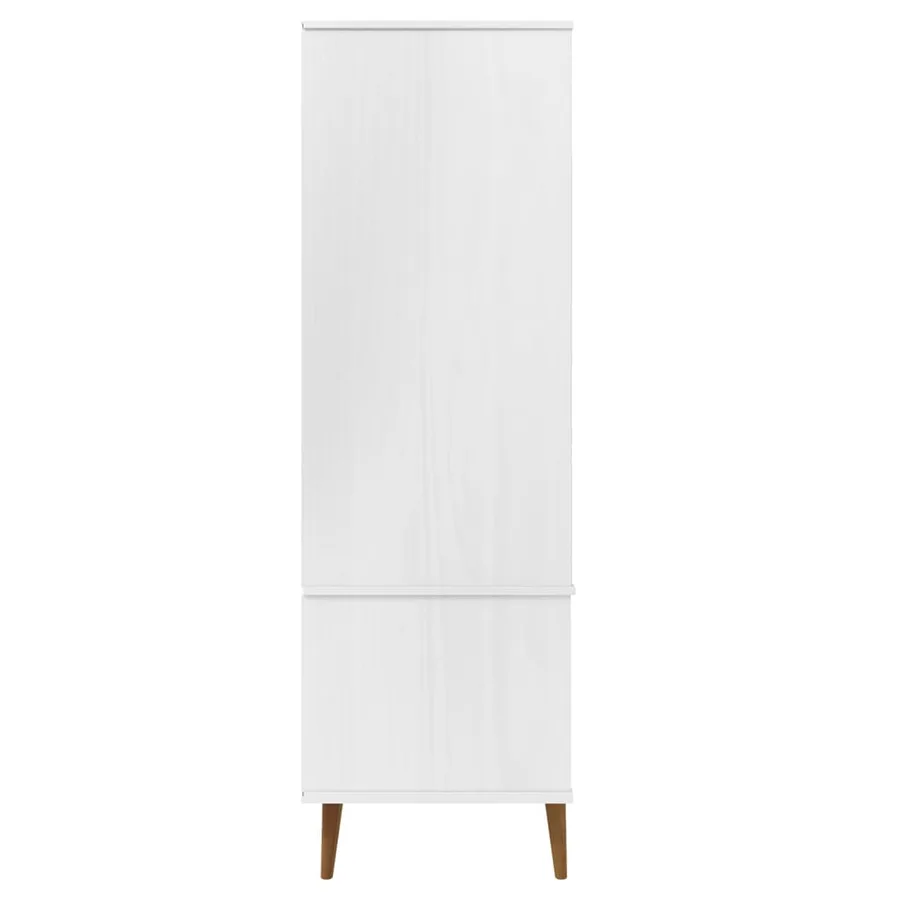 Garde-robe MOLDE Blanc 90x55x175 cm Bois massif de pin - 6