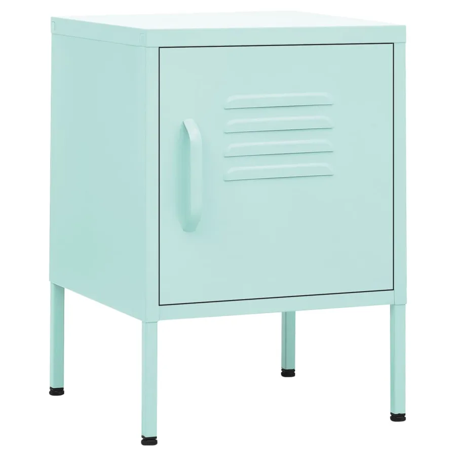 Table de chevet Vert menthe 35x35x51 cm Acier - 2