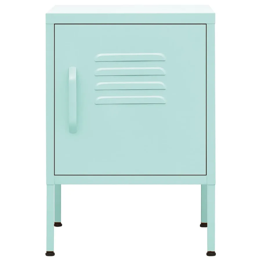 Table de chevet Vert menthe 35x35x51 cm Acier - 3