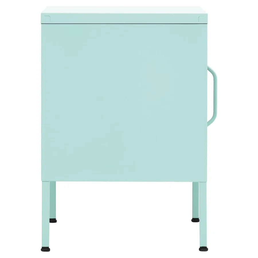 Table de chevet Vert menthe 35x35x51 cm Acier - 6