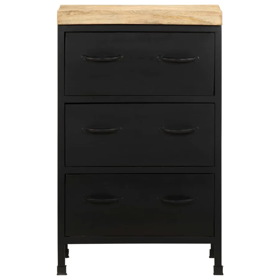 Buffet 47x35x76 cm Bois de manguier brut - 3