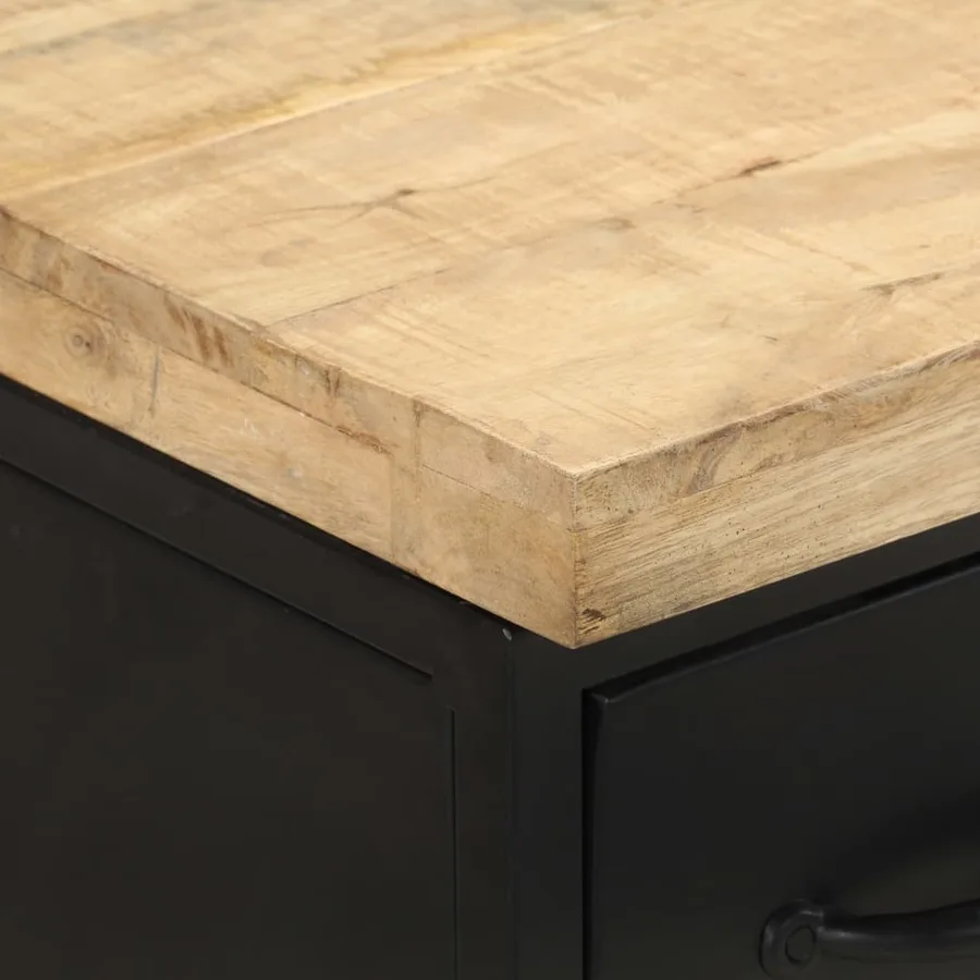 Buffet 47x35x76 cm Bois de manguier brut - 5