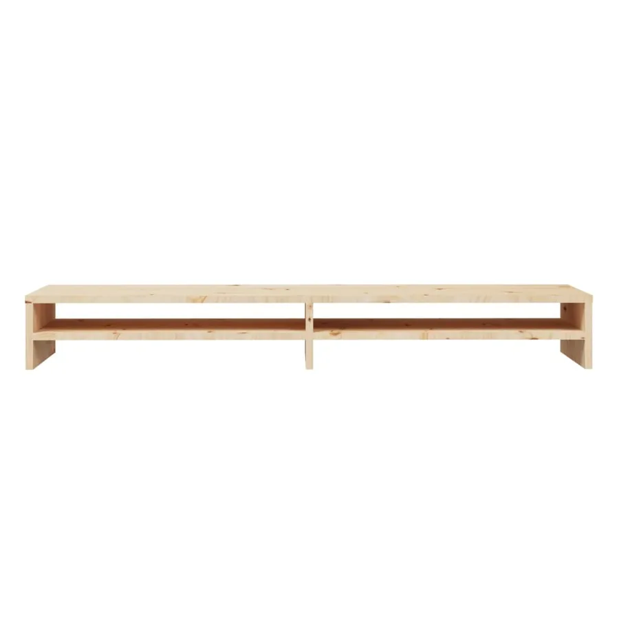 Support de moniteur 100x24x13 cm Bois de pin solide - 5