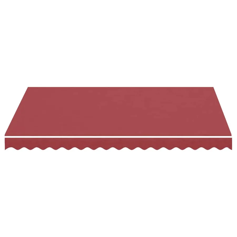 Tissu de remplacement pour auvent bordeaux rouge 3x2,5 m polyester - 4