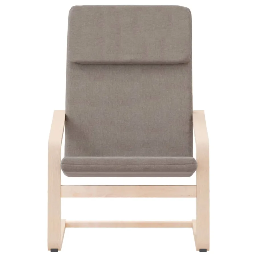Chaise de relaxation Taupe Tissu - 4