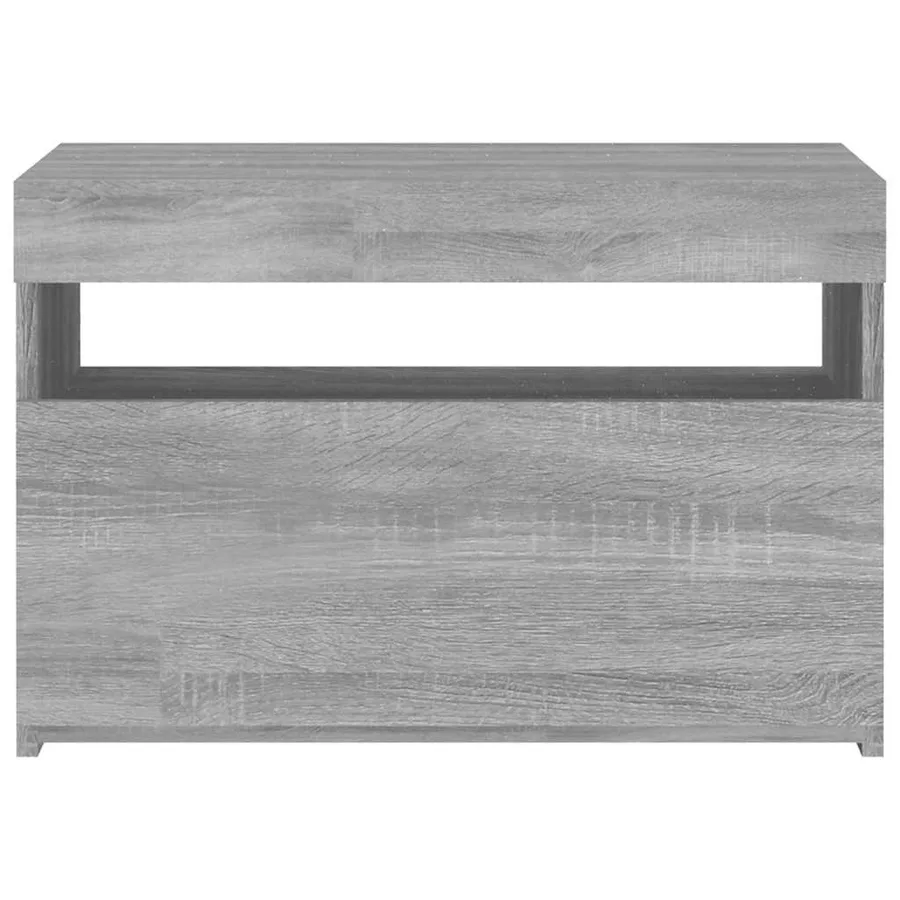 Meuble TV avec lumières LED Sonoma gris 60x35x40 cm - 6
