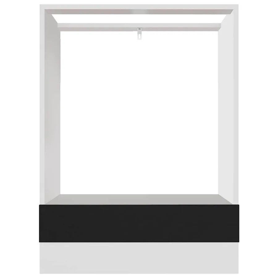 Meuble de four "Riga" noir 60 x 46 x 81,5 cm Bois d'ingénierie - 5