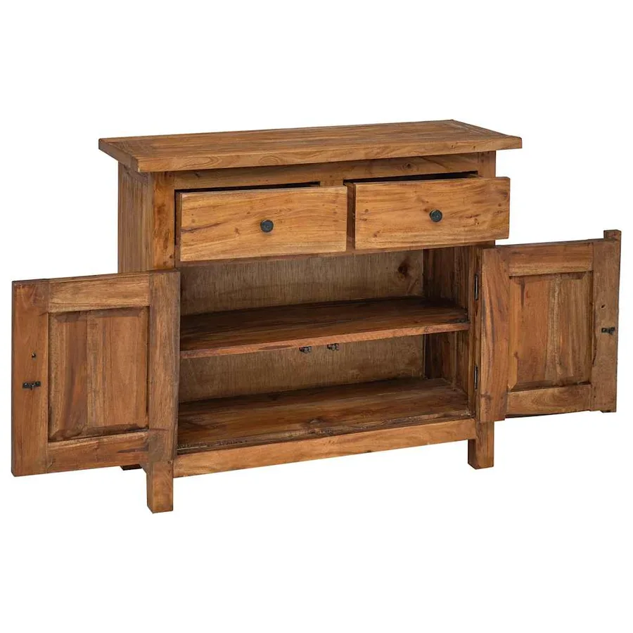 Buffet bois d'acajou massif 75x30x65 cm - 4