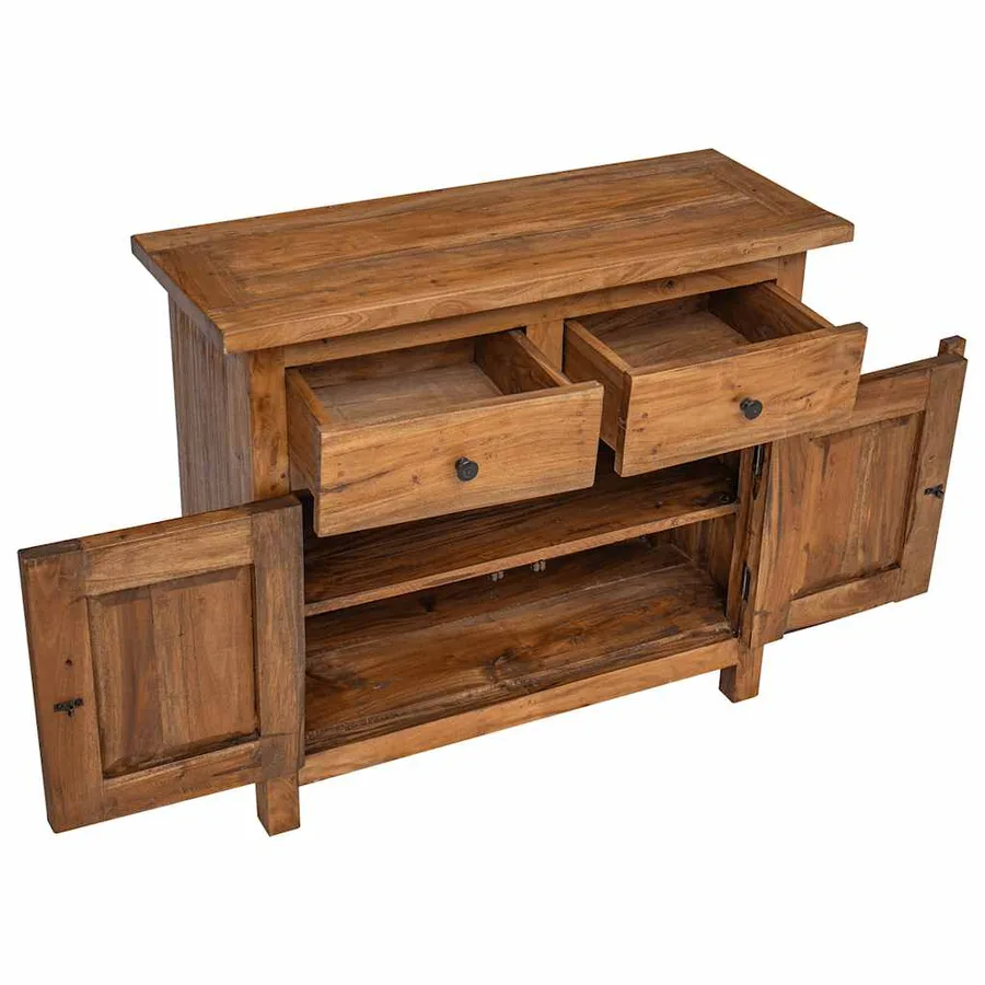 Buffet bois d'acajou massif 75x30x65 cm - 5