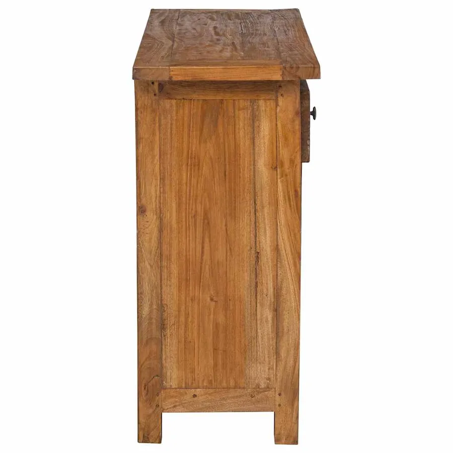 Buffet bois d'acajou massif 75x30x65 cm - 7