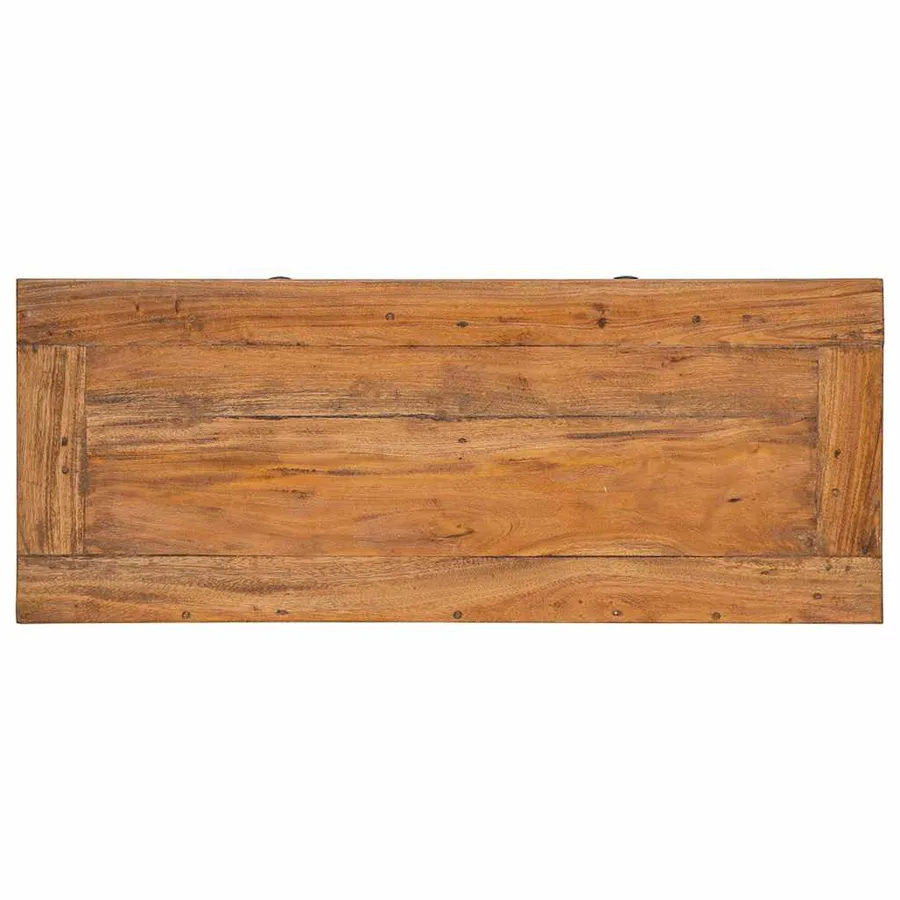 Buffet bois d'acajou massif 75x30x65 cm - 8
