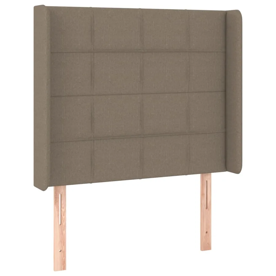 Sommier à lattes de lit matelas LED Taupe 80x200cm Tissu - 7