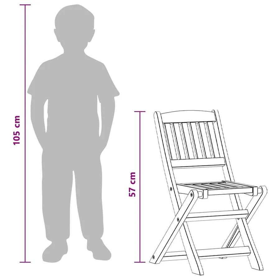 Ensemble à manger d'extérieur 4 pcs pour enfants Eucalyptus - 10