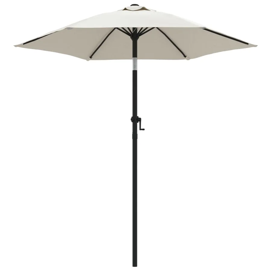 Parasol Blanc sable 200x224 cm Aluminium - 2