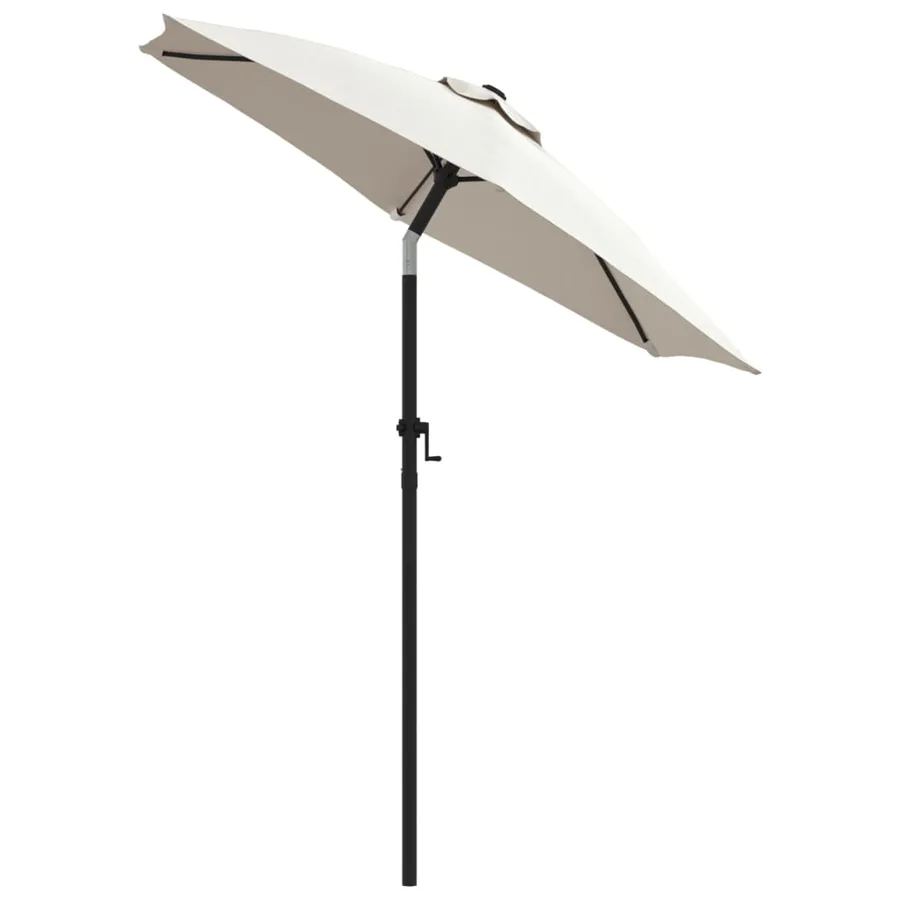 Parasol Blanc sable 200x224 cm Aluminium - 3