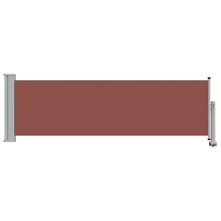 Auvent latéral rétractable de patio 80x300 cm Marron - 3