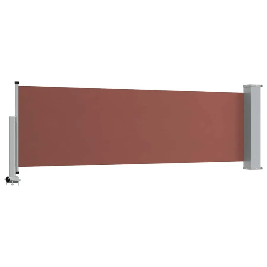 Auvent latéral rétractable de patio 80x300 cm Marron - 6