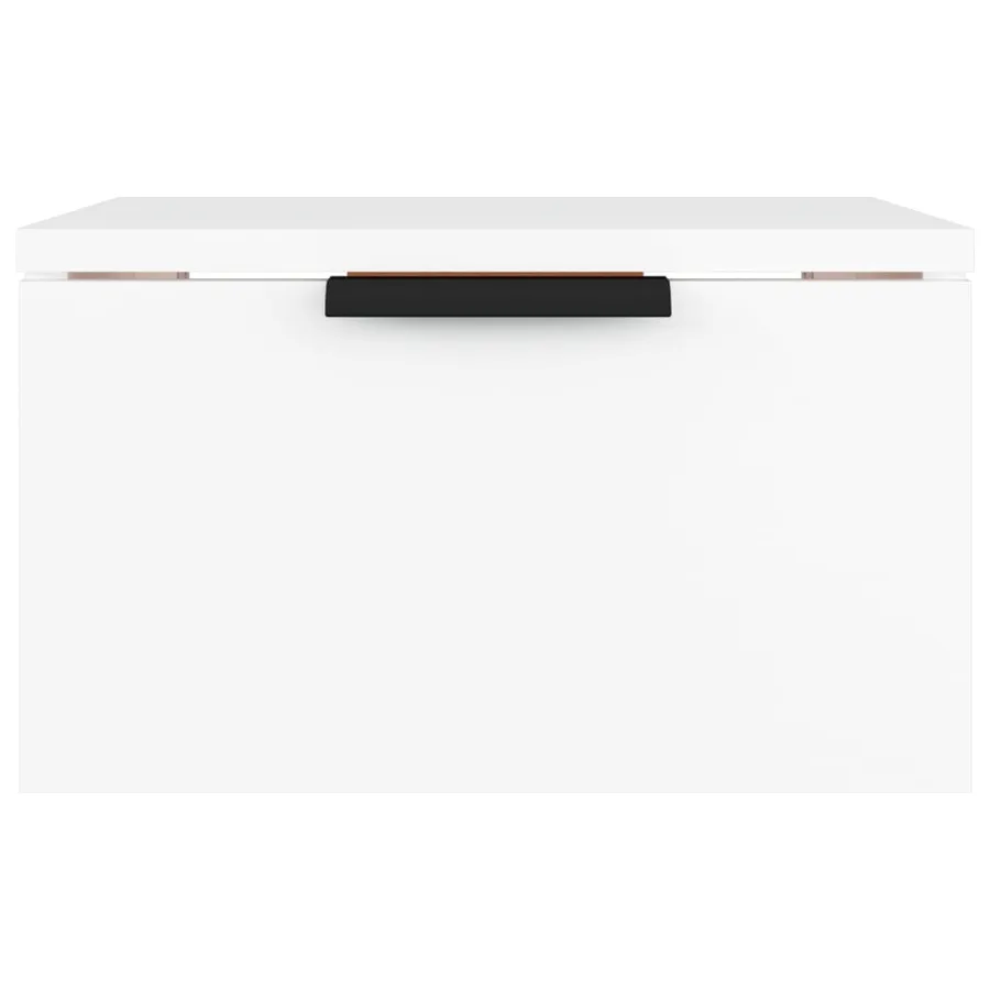Tables de chevet murales 2 pcs blanc 34x30x20 cm - 6