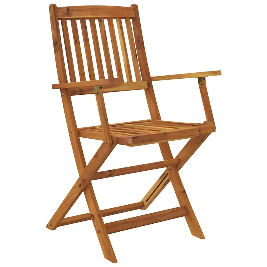 Ensemble à manger de jardin pliable 7 pcs bois d'acacia solide - 3