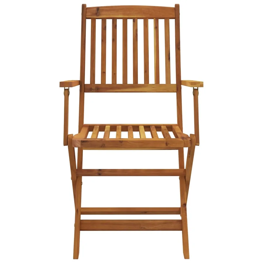Ensemble à manger de jardin pliable 7 pcs bois d'acacia solide - 4