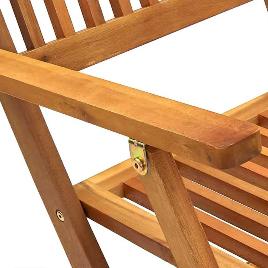 Ensemble à manger de jardin pliable 7 pcs bois d'acacia solide - 6