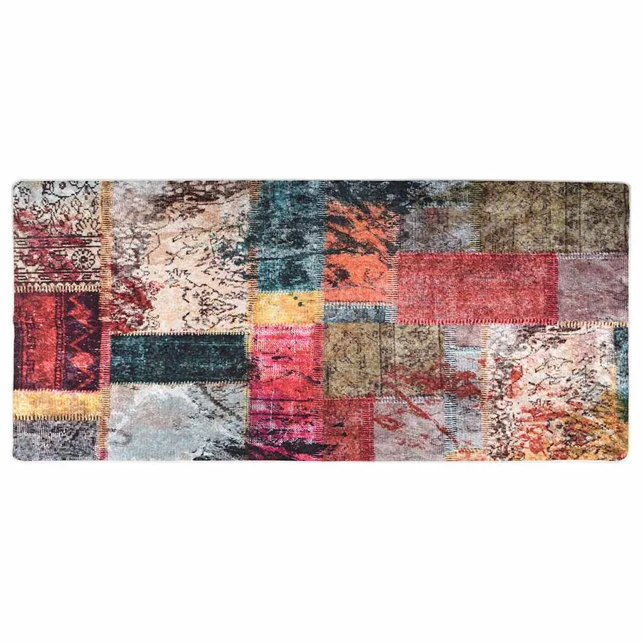 Tapis lavable Patchwork 80x300 cm Multicolore - 2