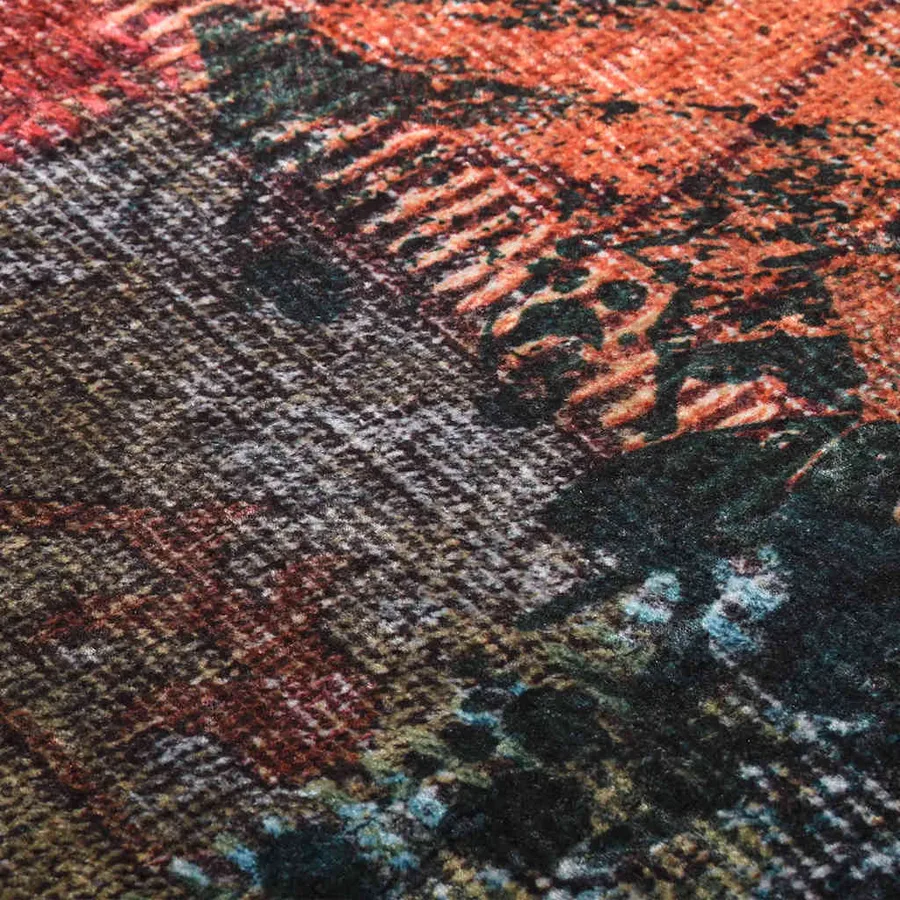 Tapis lavable Patchwork 80x300 cm Multicolore - 4