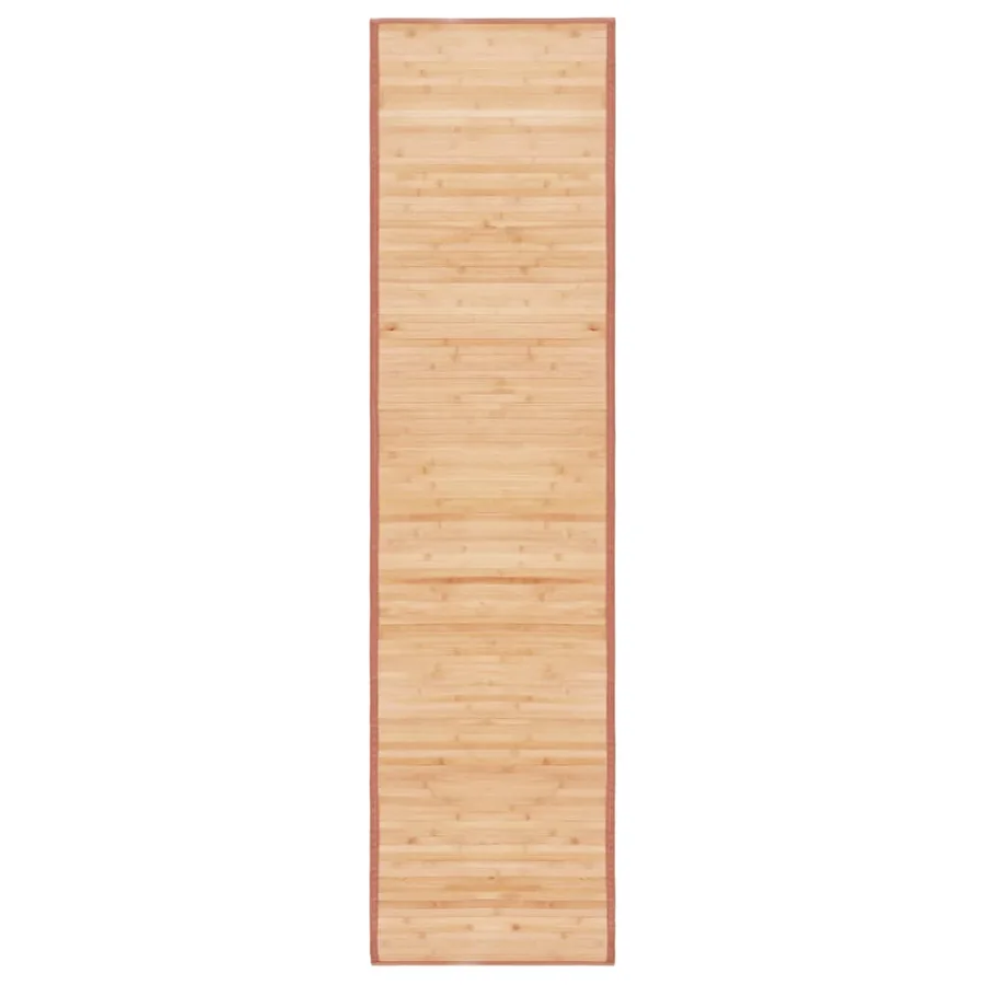 Tapis en bambou 80x300 cm Marron