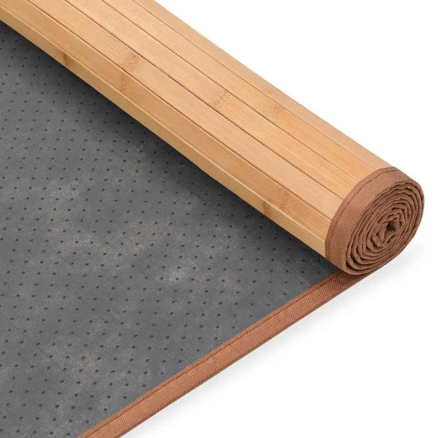 Tapis en bambou 80x300 cm Marron - 4