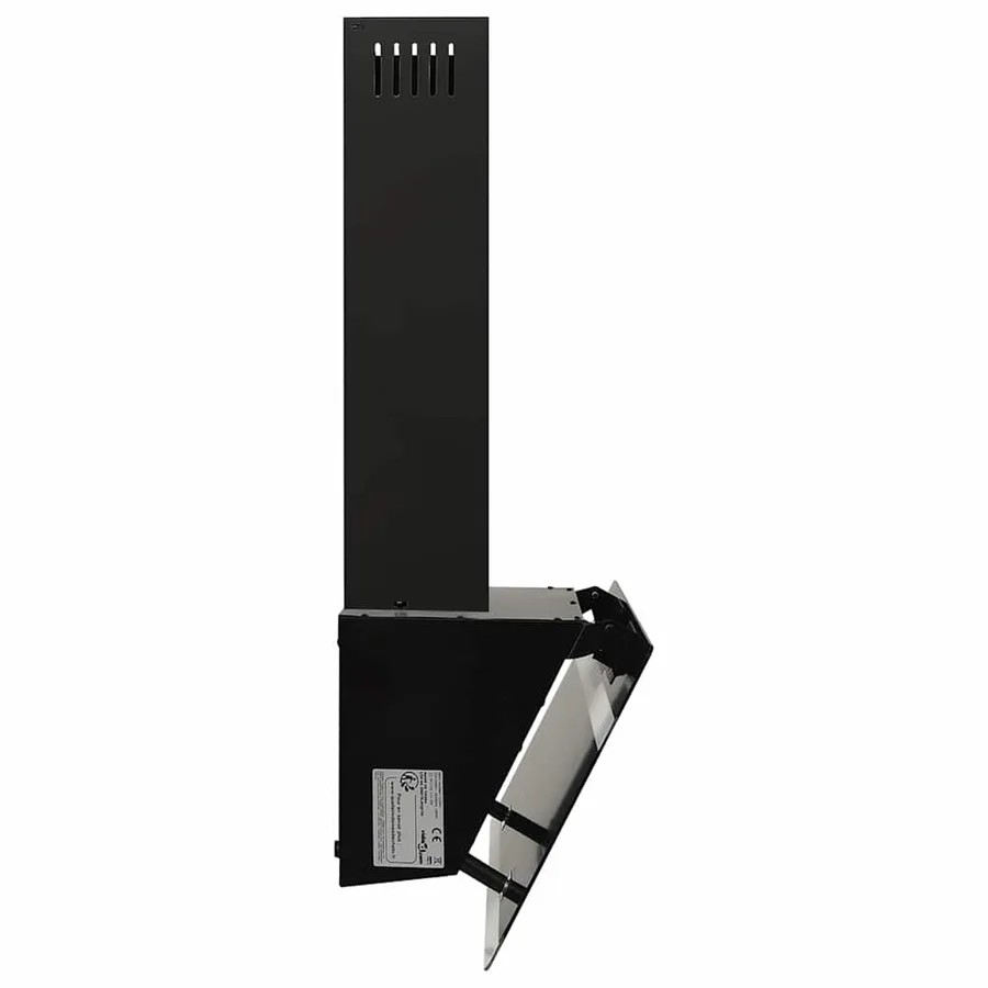 Hotte murale 60 cm Acier et verre trempé Noir - 5