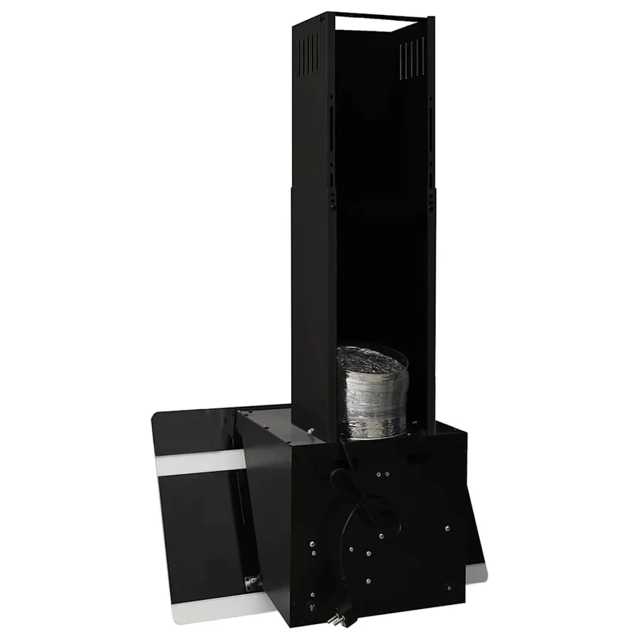 Hotte murale 60 cm Acier et verre trempé Noir - 6