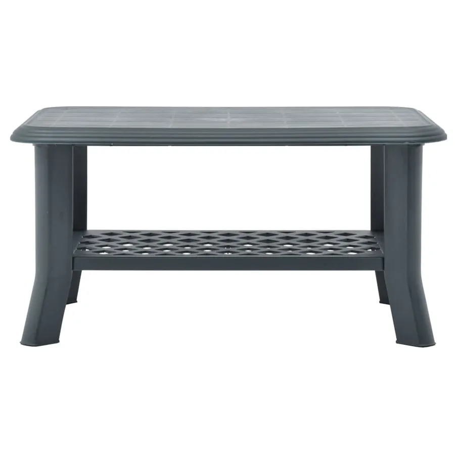 Table basse Vert 90x60x46 cm Plastique - 2