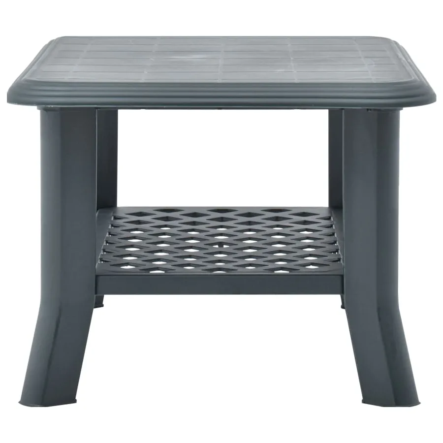 Table basse Vert 90x60x46 cm Plastique - 3