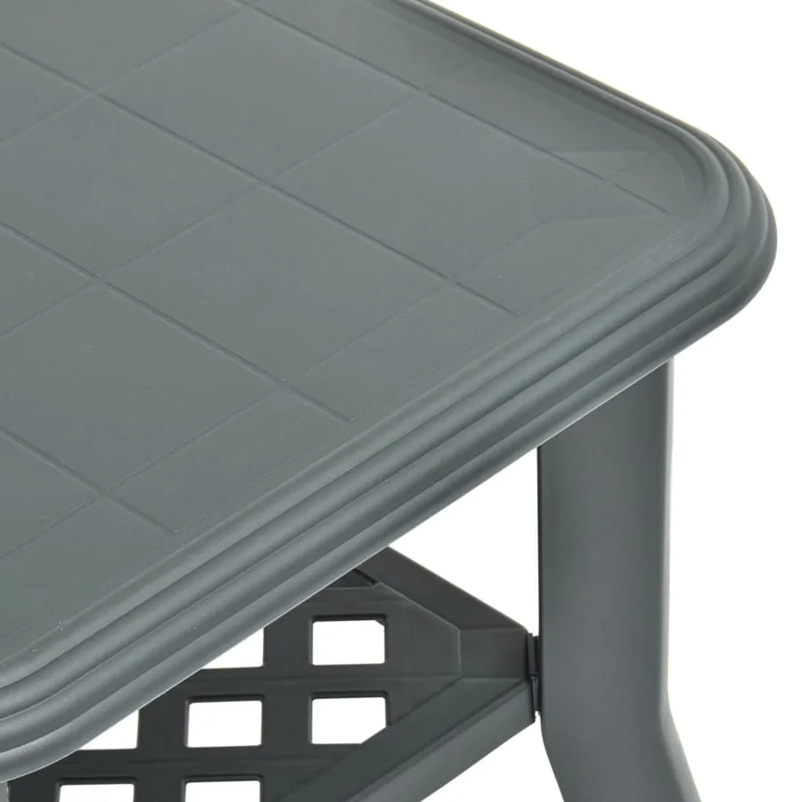 Table basse Vert 90x60x46 cm Plastique - 5