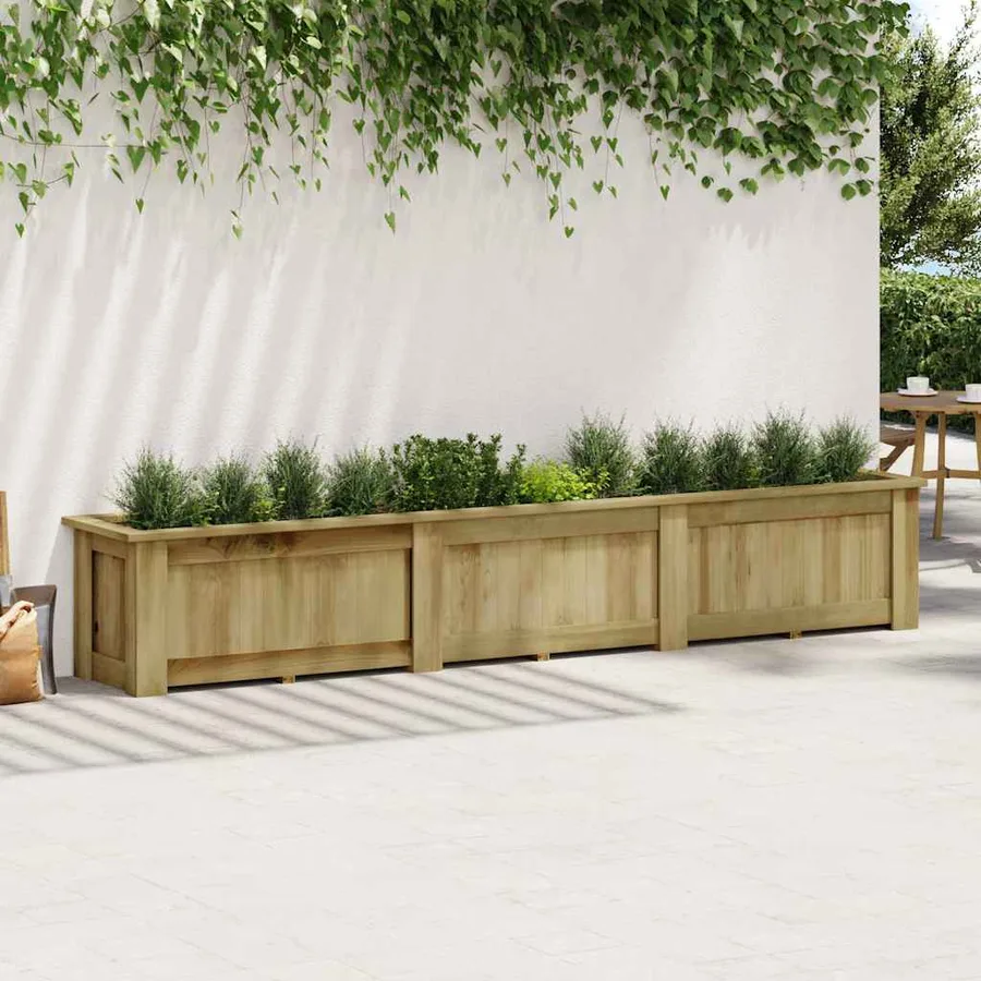 Jardinière surélevée 291x50x50 cm Bois de pin imprégné - 2