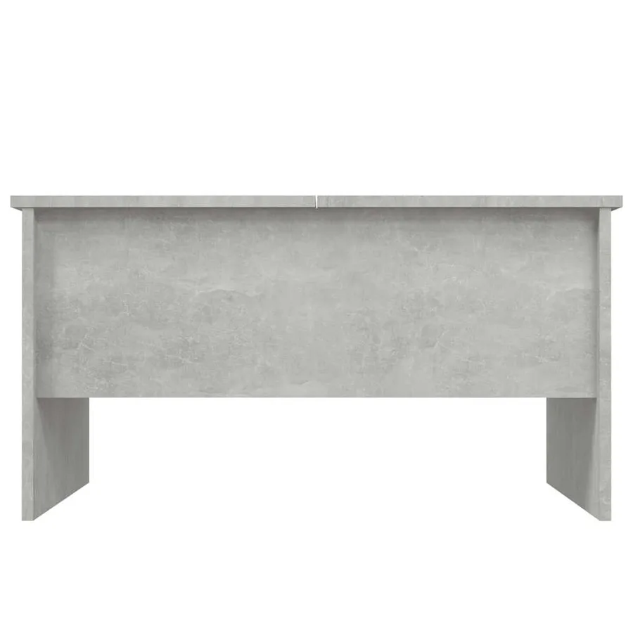 Table basse gris béton 80x50x42,5 cm bois d'ingénierie - 6