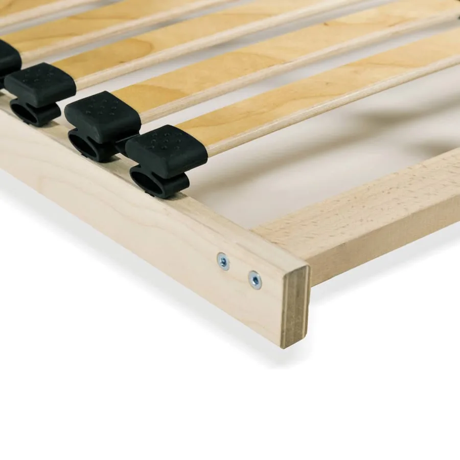 Sommier à lattes sans matelas avec 28 lattes 7 zones 140x200 cm - 5