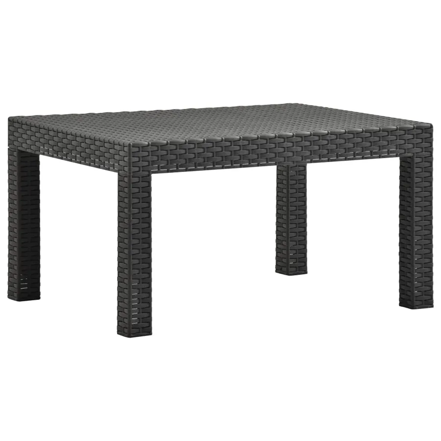 Salon de jardin 2 pcs avec coussins PP Rotin Anthracite - 3