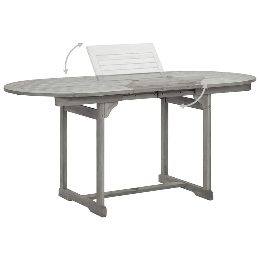 Ensemble à manger de jardin 5 pcs Bois d'acacia massif - 5