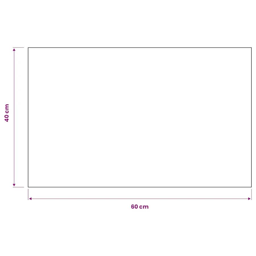 Paillasson rectangulaire 40 x 60 cm Noir - 5