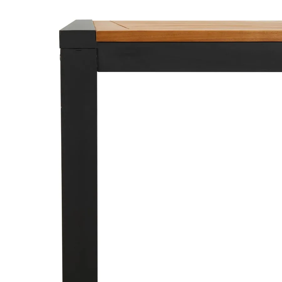 Table de jardin et pieds en forme de U 180x90x75 cm bois acacia - 7