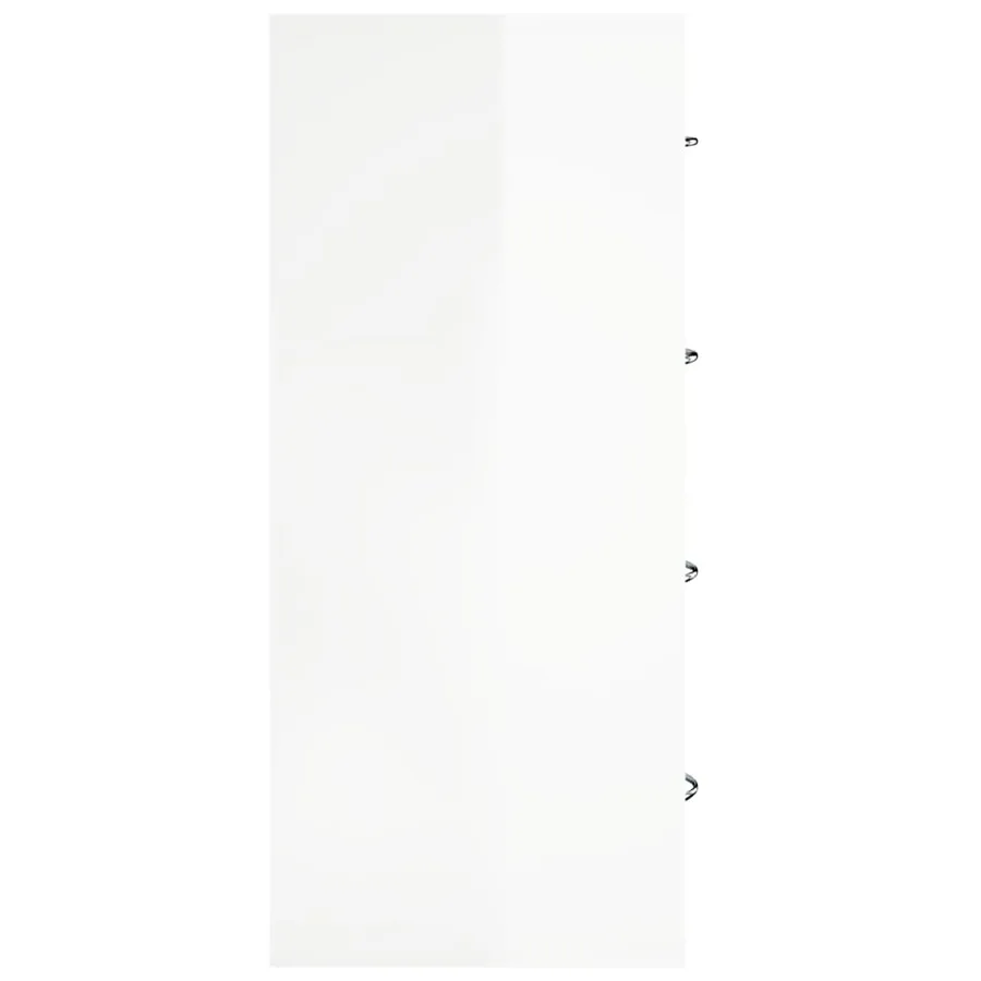 Buffet avec 4 tiroirs 60x30,5x71 cm Blanc brillant - 5