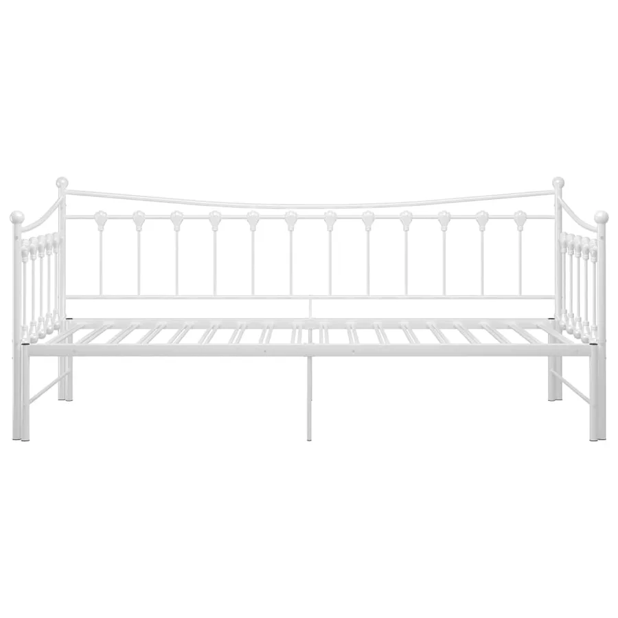 Cadre de canapé-lit extensible sans matelas blanc 90x200 cm - 4