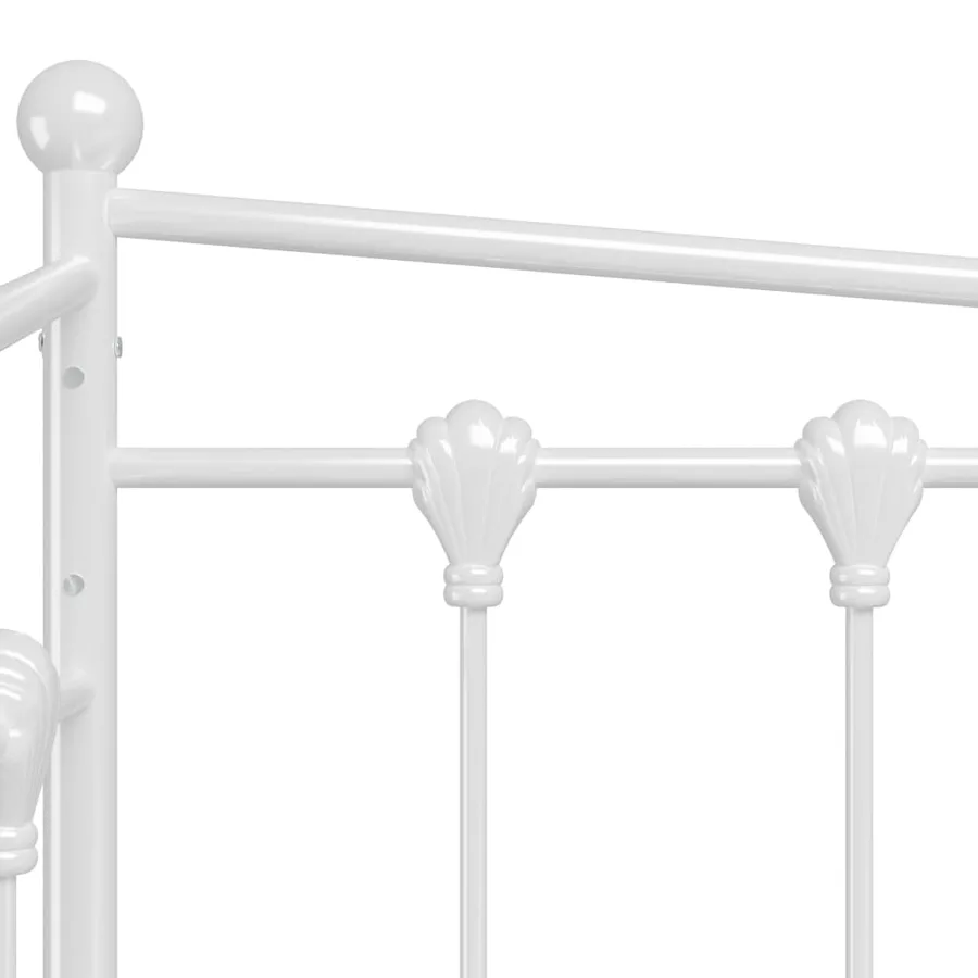 Cadre de canapé-lit extensible sans matelas blanc 90x200 cm - 9