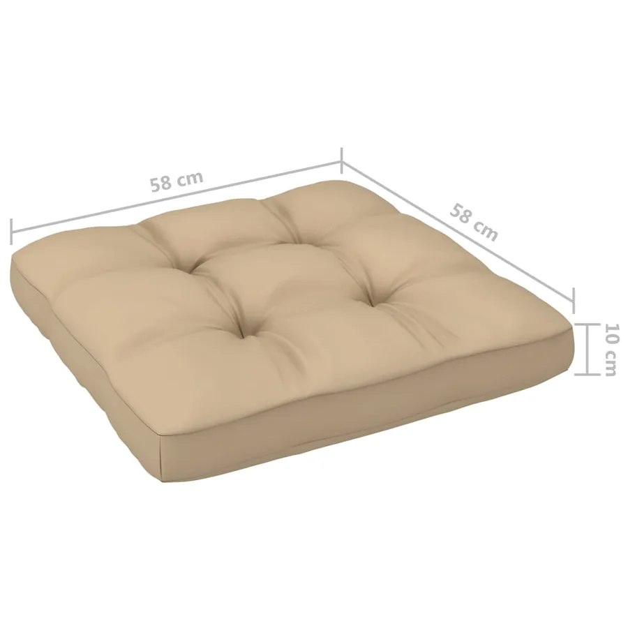 Pouf palette de jardin Bois de pin imprégné de blanc - 10