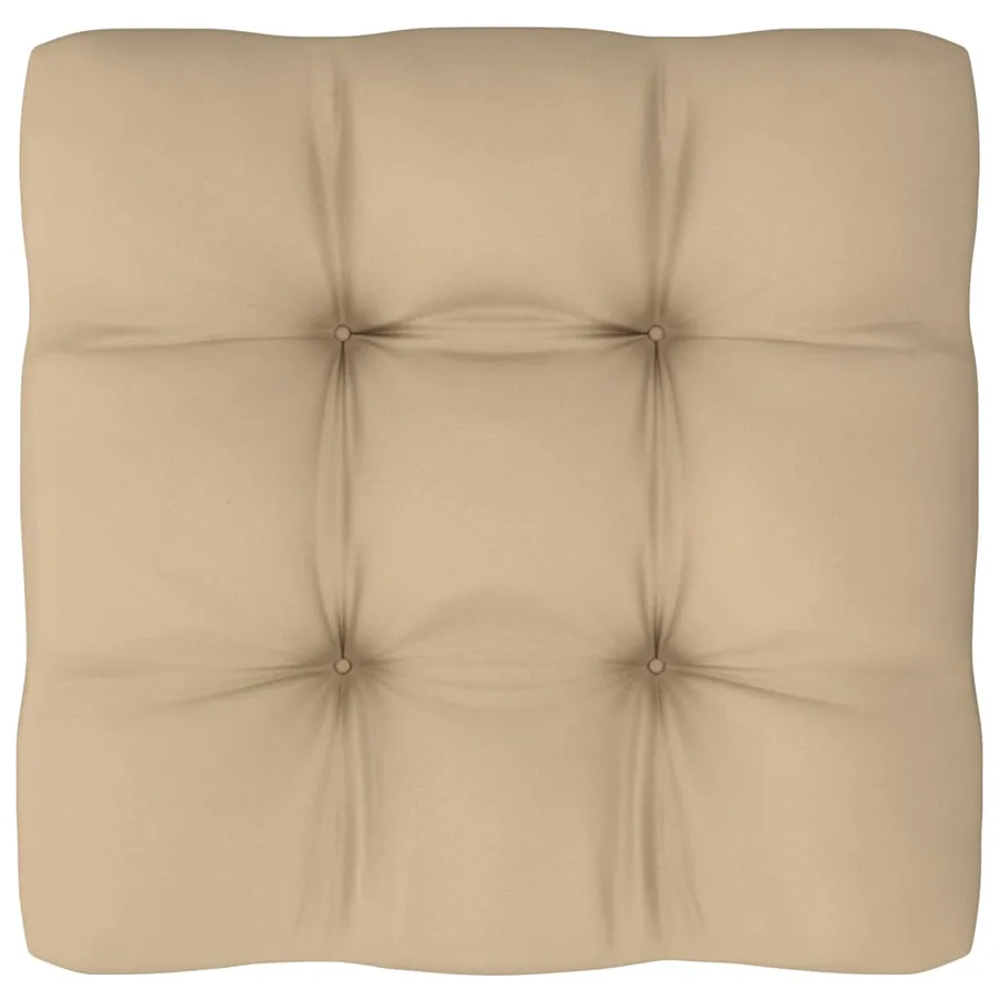 Pouf palette de jardin Bois de pin imprégné de blanc - 7